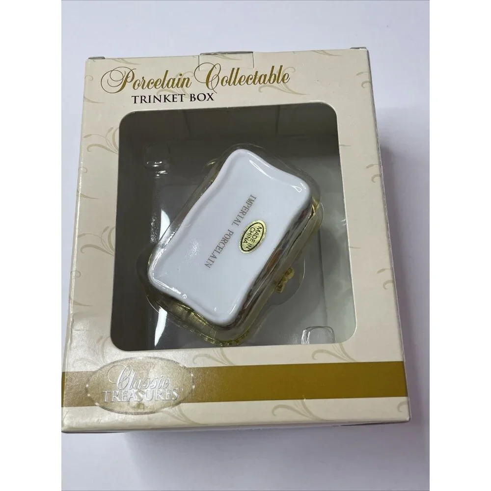 NIB Classic Treasures Porcelain Collectible Trinket Box‎ Jeremiah 17:7 Religious